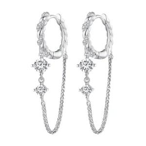 (Bild für) Pandora Style Exquisite Tassel Hoop Earrings - BSE822