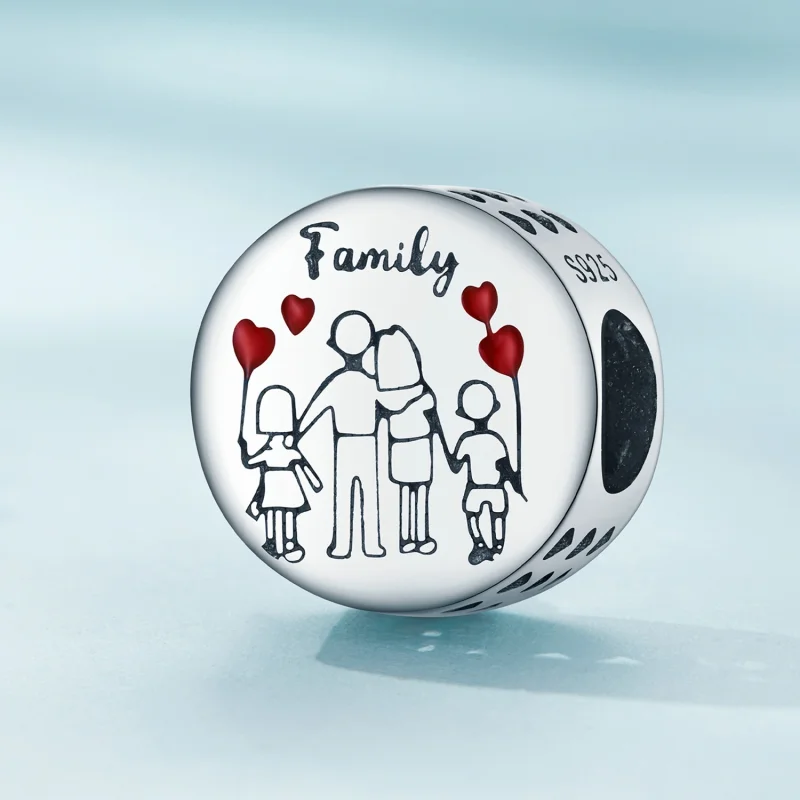 (Bild für) Pandora Style Familien-Anhänger - SCC2494 - Ansicht 2