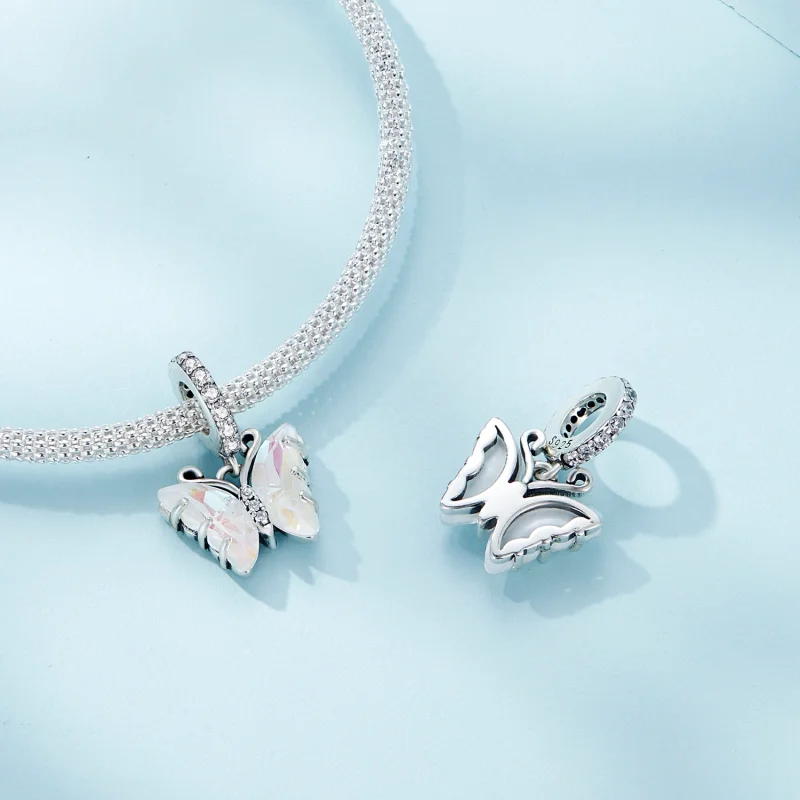 (Bild für) Pandora Style Farbiger Aurora-Schmetterling Anhänger - SCC2305-CF - Ansicht 4