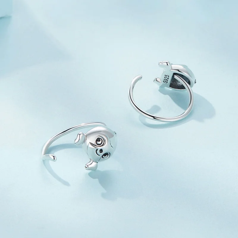 (Bild für) Pandora Style Faultier Stecker Ohrringe - SCE1651 - Ansicht 4