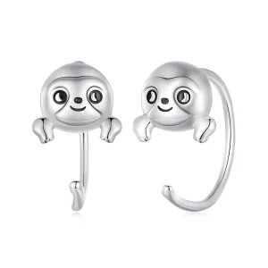 (Bild für) Pandora Style Faultier Stecker Ohrringe - SCE1651
