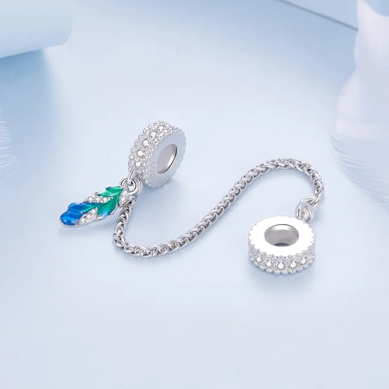 (Bild für) Pandora Style Feather Safe Chain - BSC914 - Ansicht 2