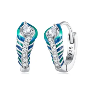 (Bild für) Pandora Style Feder-Ohrringe - BSE882