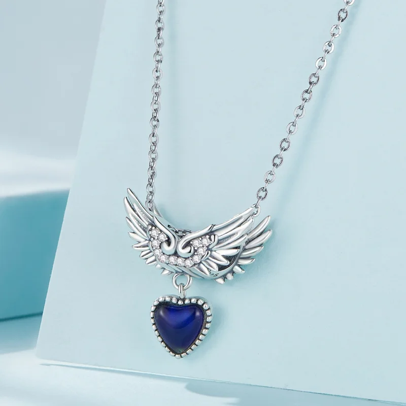 (Bild für) Pandora Style Flügel Wächter Emotionaler Stein Anhänger - SCC2581 - Ansicht 3
