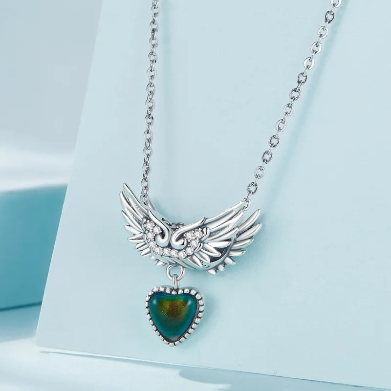 (Bild für) Pandora Style Flügel Wächter Emotionaler Stein Anhänger - SCC2581 - Ansicht 4