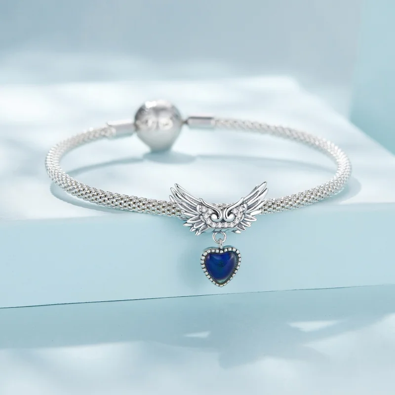(Bild für) Pandora Style Flügel Wächter Emotionaler Stein Anhänger - SCC2581 - Ansicht 5