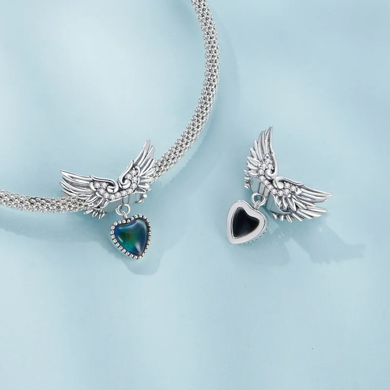 (Bild für) Pandora Style Flügel Wächter Emotionaler Stein Anhänger - SCC2581 - Ansicht 7