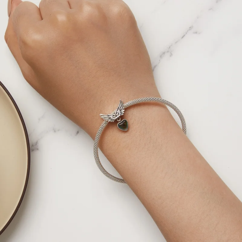 (Bild für) Pandora Style Flügel Wächter Emotionaler Stein Anhänger - SCC2581 - Ansicht 9