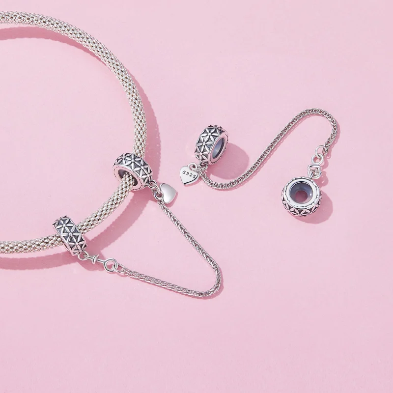 (Bild für) Pandora Style Flower of Life Silikon-Safe-Kette - SCC2632 - Ansicht 4