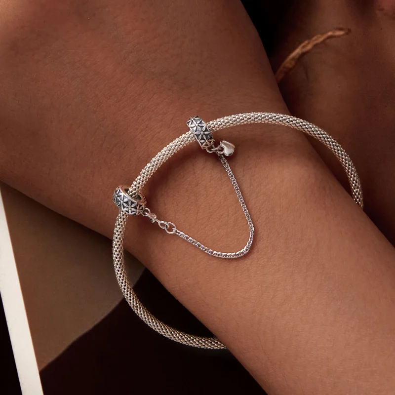 (Bild für) Pandora Style Flower of Life Silikon-Safe-Kette - SCC2632 - Ansicht 6