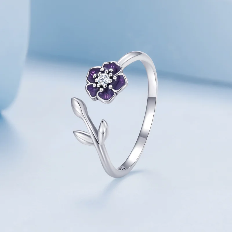(Bild für) Pandora Style Flower Open Ring - BSR394 - Ansicht 2