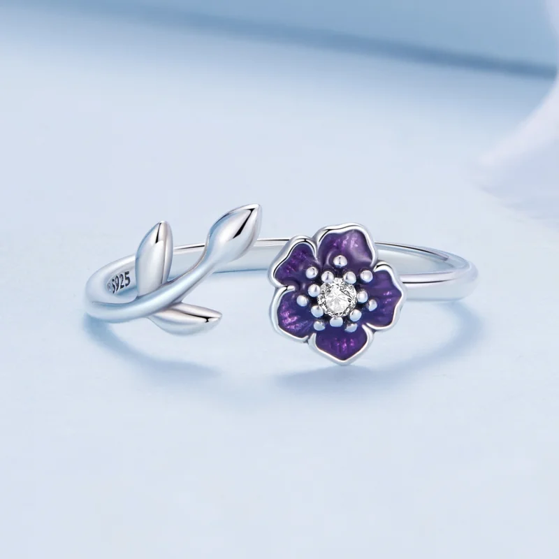 (Bild für) Pandora Style Flower Open Ring - BSR394 - Ansicht 3