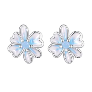 (Bild für) Pandora Style Flower Studs Ohrstecker - SCE1572