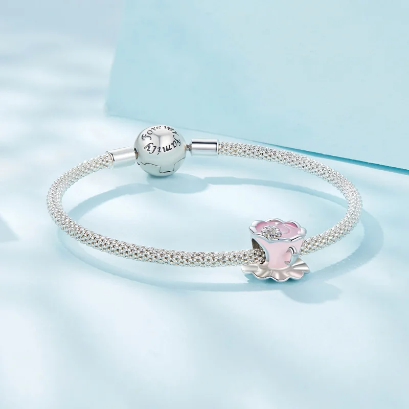 (Bild für) Pandora Style Flower Tea Cup Charm - SCC2563 - Ansicht 5