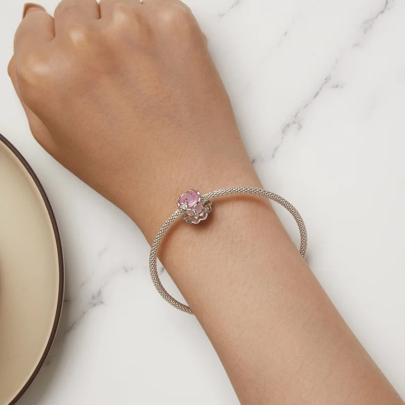 (Bild für) Pandora Style Flower Tea Cup Charm - SCC2563 - Ansicht 6