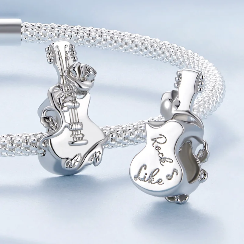 (Bild für) Pandora Style Gitarren-Anhänger - BSC813 - Ansicht 4