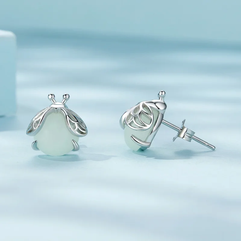 (Bild für) Pandora Style Glühwürmchen Leuchtstecker Ohrringe - SCE1647 - Ansicht 4