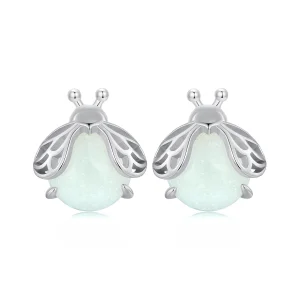 (Bild für) Pandora Style Glühwürmchen Leuchtstecker Ohrringe - SCE1647