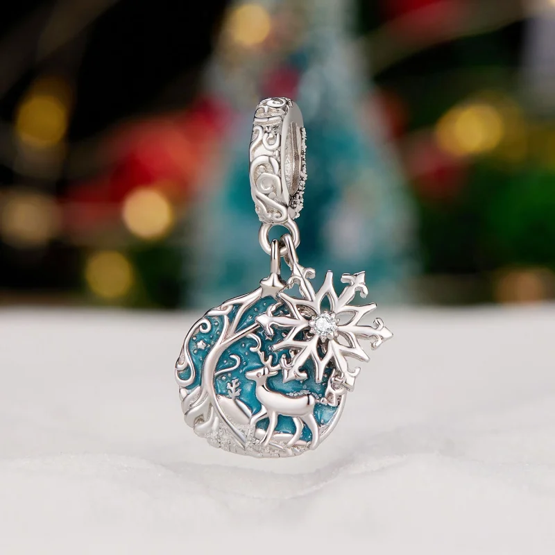 (Bild für) Pandora Style Glow-In-The-Dark Elk Dangle - SCC2661 - Ansicht 2