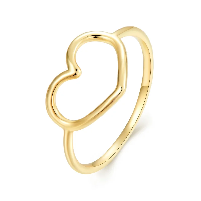 (Bild für) Pandora Style Gold Herzförmiger Ring - SCR641-B - Ansicht 4