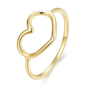 (Bild für) Pandora Style Gold Herzförmiger Ring - SCR641-B