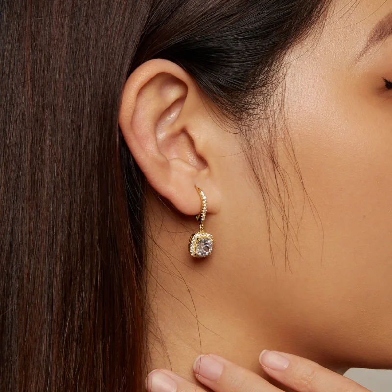 (Bild für) Pandora Style Golden Bright Time Ohrgehänge - SCE520-B - Ansicht 5