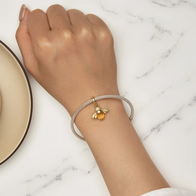 (Bild für) Pandora Style Goldene Biene Anhänger - SCC035-B - Ansicht 6