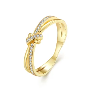 (Bild für) Pandora Style Goldener Knoten Ring - SCR896-B