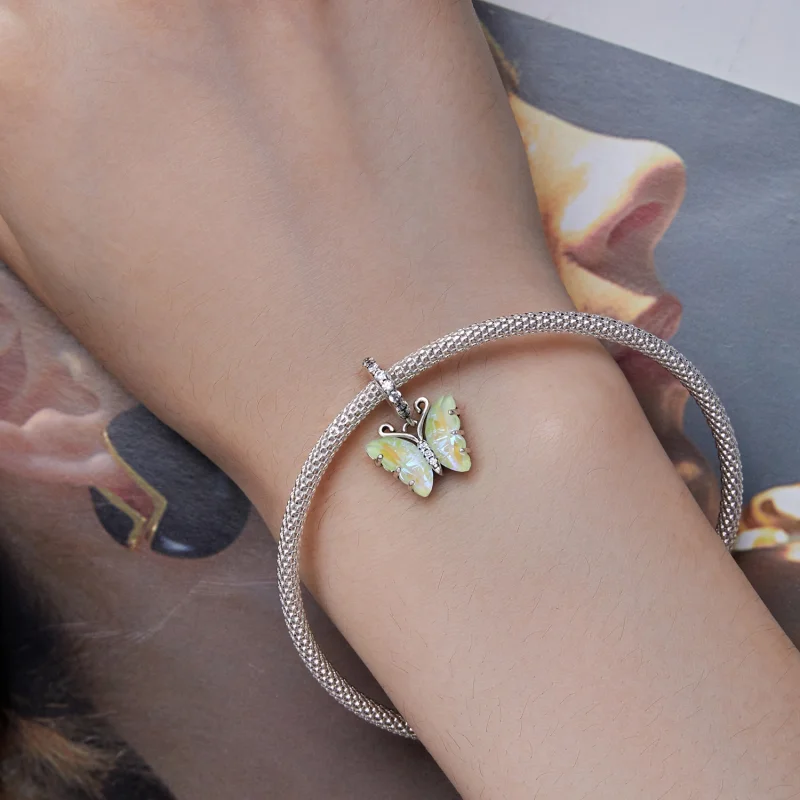 (Bild für) Pandora Style Grün Aurora Schmetterling Anhänger - SCC2305-GN - Ansicht 6