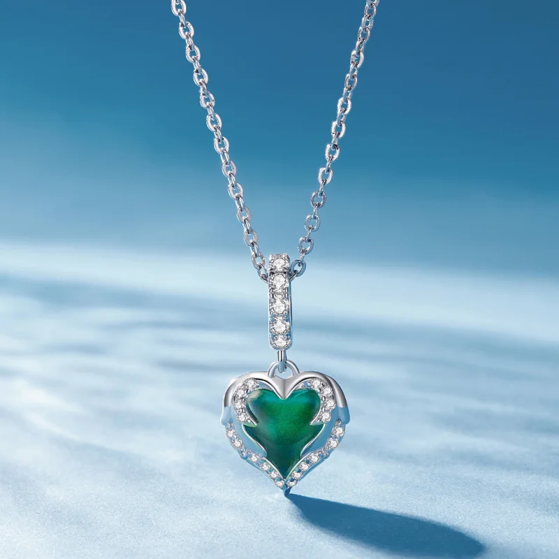 (Bild für) Pandora Style Guardian Heart Anhänger - BSC900 - Ansicht 3