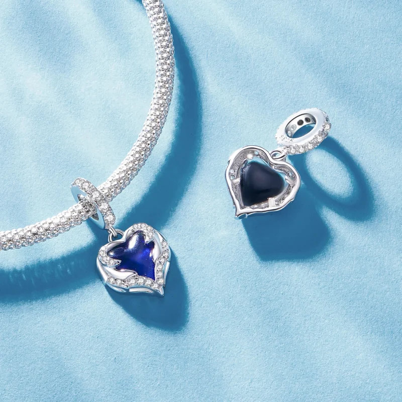(Bild für) Pandora Style Guardian Heart Anhänger - BSC900 - Ansicht 4