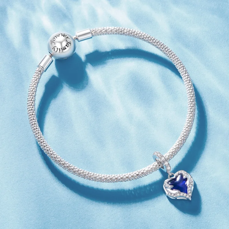 (Bild für) Pandora Style Guardian Heart Anhänger - BSC900 - Ansicht 5