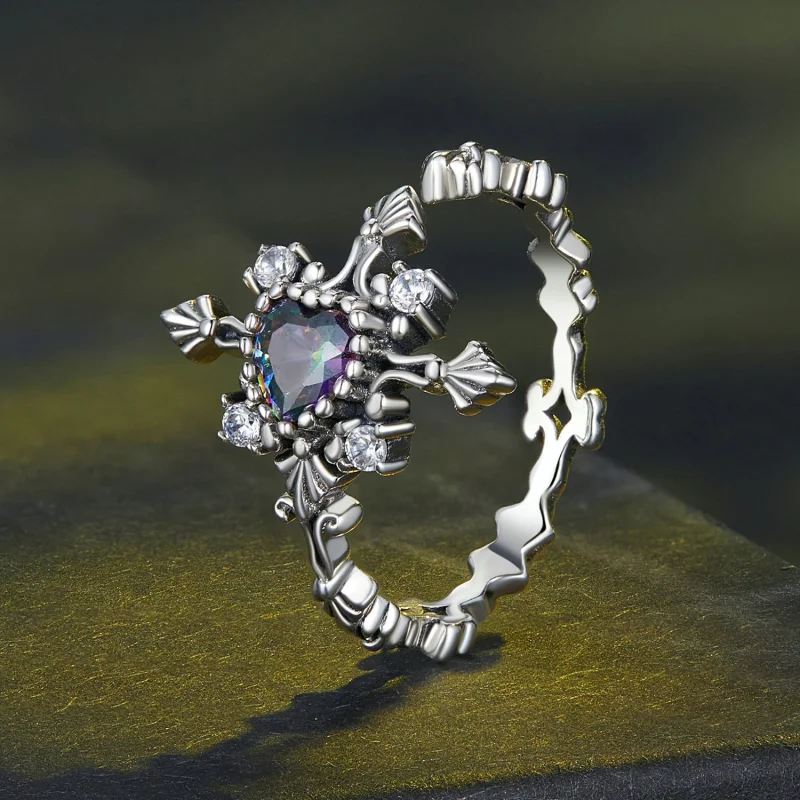 (Bild für) Pandora Style Halloween Cross Open Ring - BSR482-E - Ansicht 2
