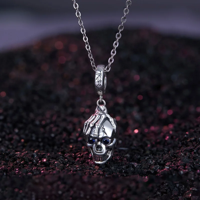 (Bild für) Pandora Style Halloween-Schädel-Anhänger - SCC2606 - Ansicht 2