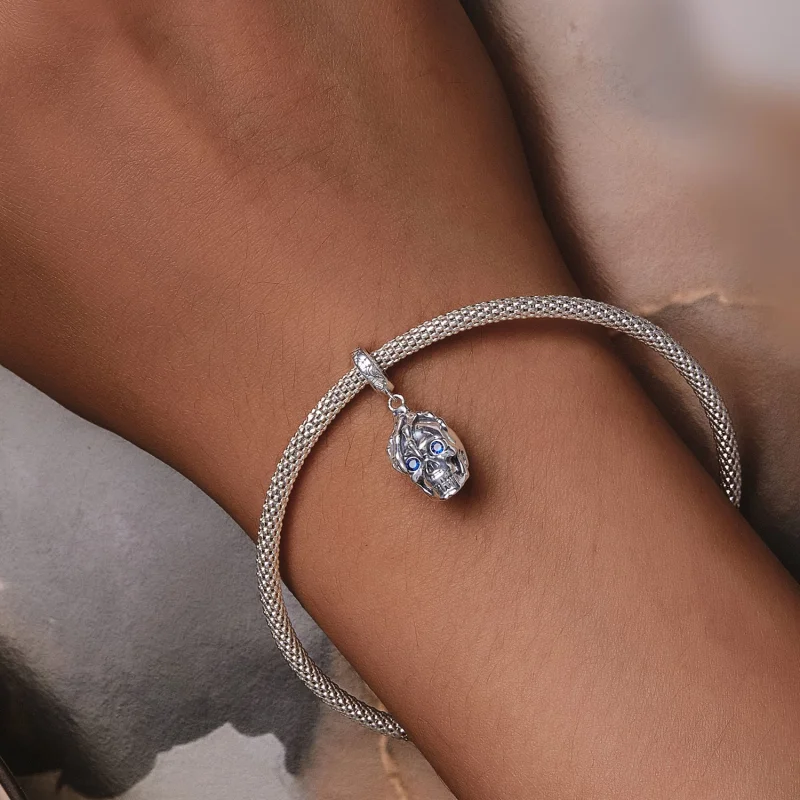(Bild für) Pandora Style Halloween-Schädel-Anhänger - SCC2606 - Ansicht 6