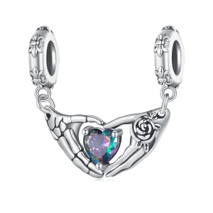 (Bild für) Pandora Style Halloween-Schädel-Hände-Anhänger - SCC2607