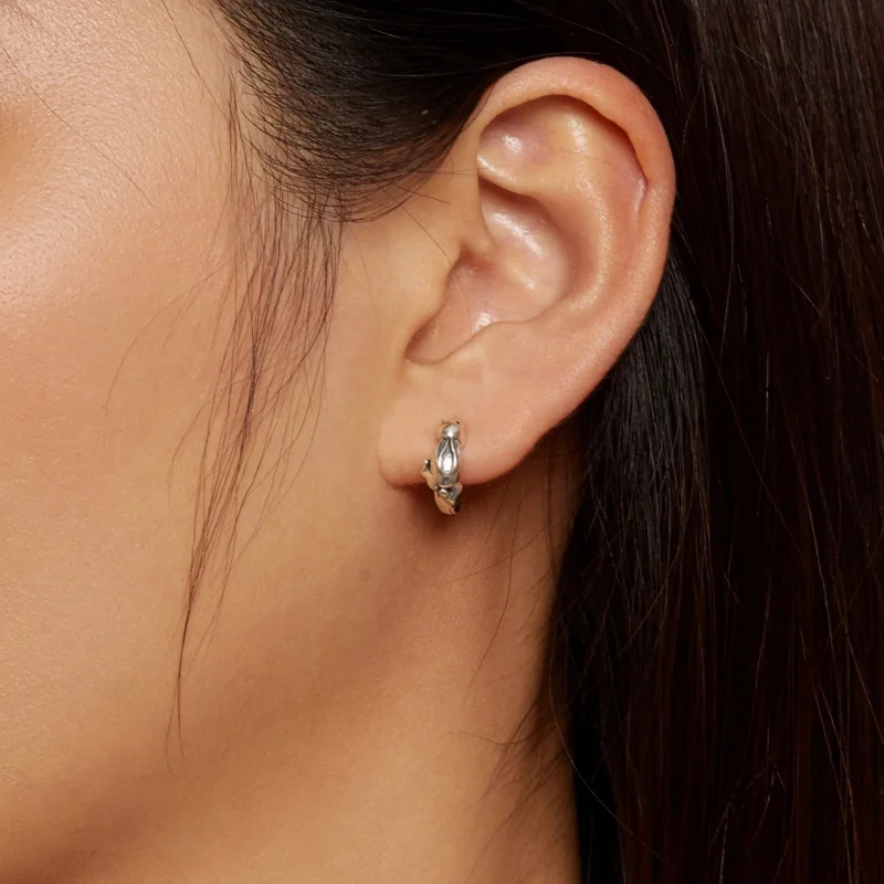 (Bild für) Pandora Style Hasen-Ohrringe mit Ring - SCE1616 - Ansicht 5