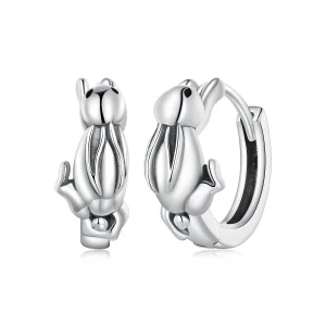 (Bild für) Pandora Style Hasen-Ohrringe mit Ring - SCE1616