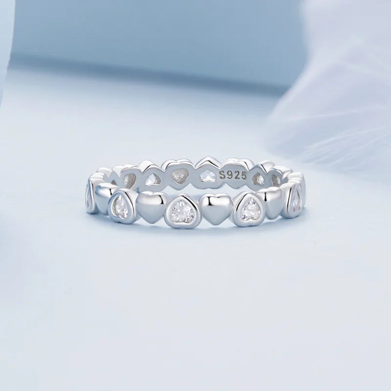 (Bild für) Pandora Style Hearts Ring - BSR421 - Ansicht 3
