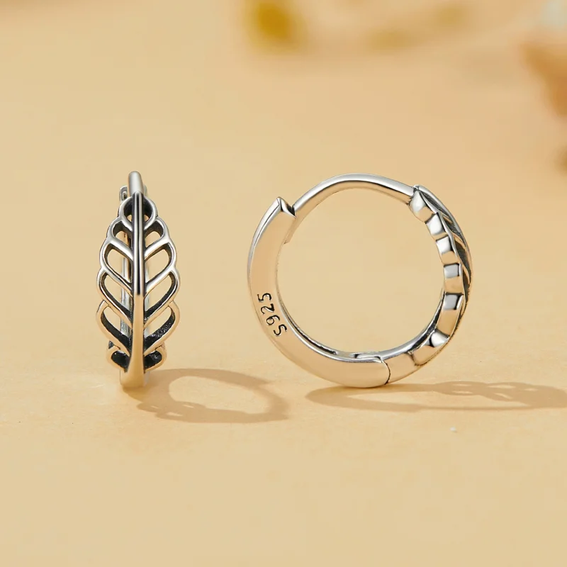 (Bild für) Pandora Style Herbstblätter Ohrringe - SCE1636 - Ansicht 2