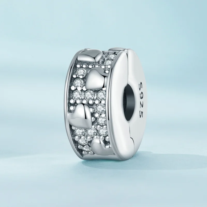 (Bild für) Pandora Style Herz-Clip - SCC2492 - Ansicht 2