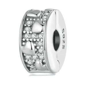 (Bild für) Pandora Style Herz-Clip - SCC2492