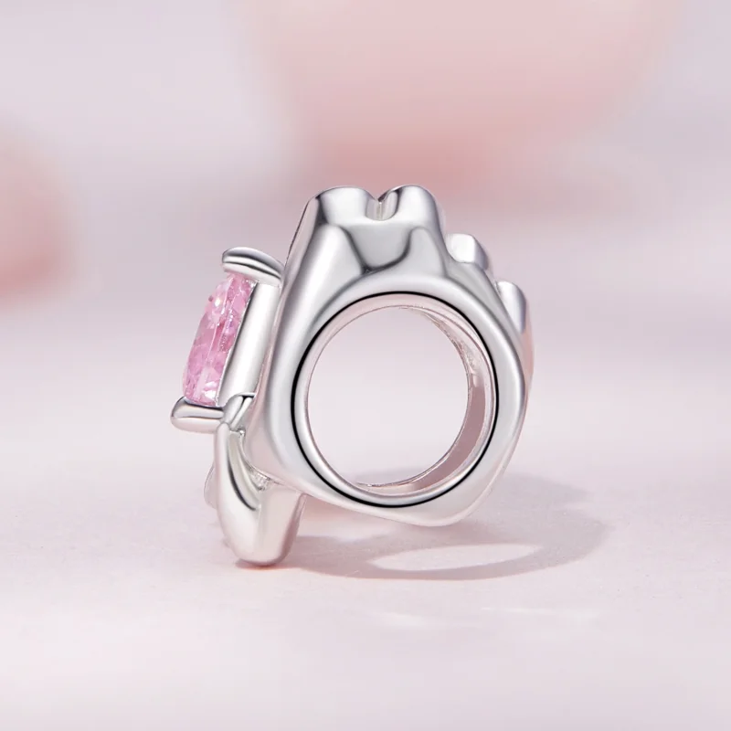(Bild für) Pandora Style Herz-Geste-Anhänger - BSC829 - Ansicht 3