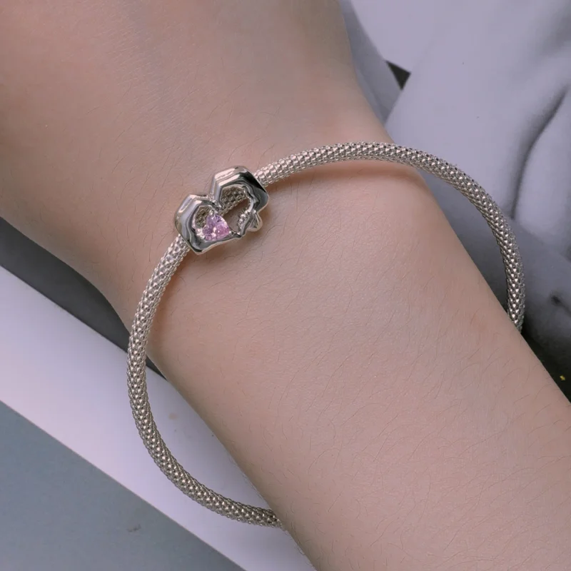 (Bild für) Pandora Style Herz-Geste-Anhänger - BSC829 - Ansicht 6