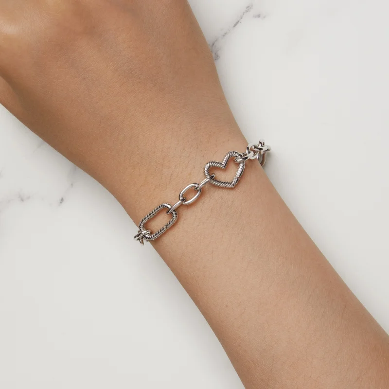 (Bild für) Pandora Style Herz-Ketten-Armband - SCB258 - Ansicht 6