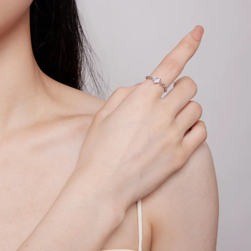 (Bild für) Pandora Style Herz-Kettenring - BSR410 - Ansicht 6
