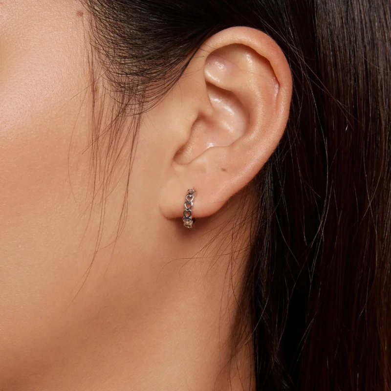(Bild für) Pandora Style Herzförmige Creolen - BSE880 - Ansicht 5