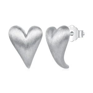 (Bild für) Pandora Style Herzförmige Stecker Ohrringe - BSE916