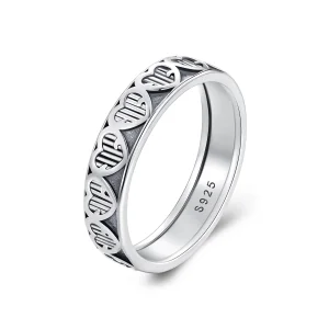 (Bild für) Pandora Style Herzförmiger Relief-Ring - SCR964