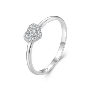 (Bild für) Pandora Style Herzförmiger Ring (Ein Zertifikat) - MSR038